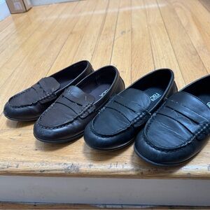 13.5 kids shoes Black and brown pairs of dress shoes
